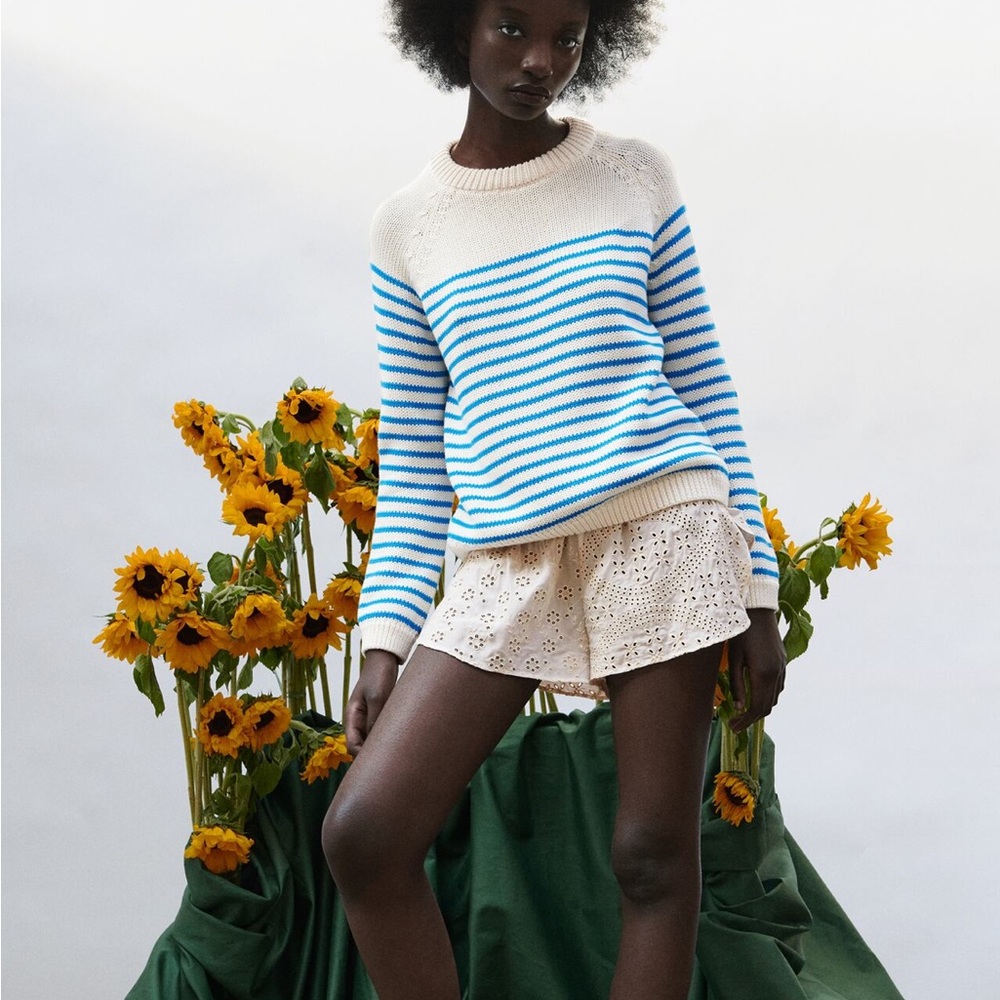 Zara striped knit sweater